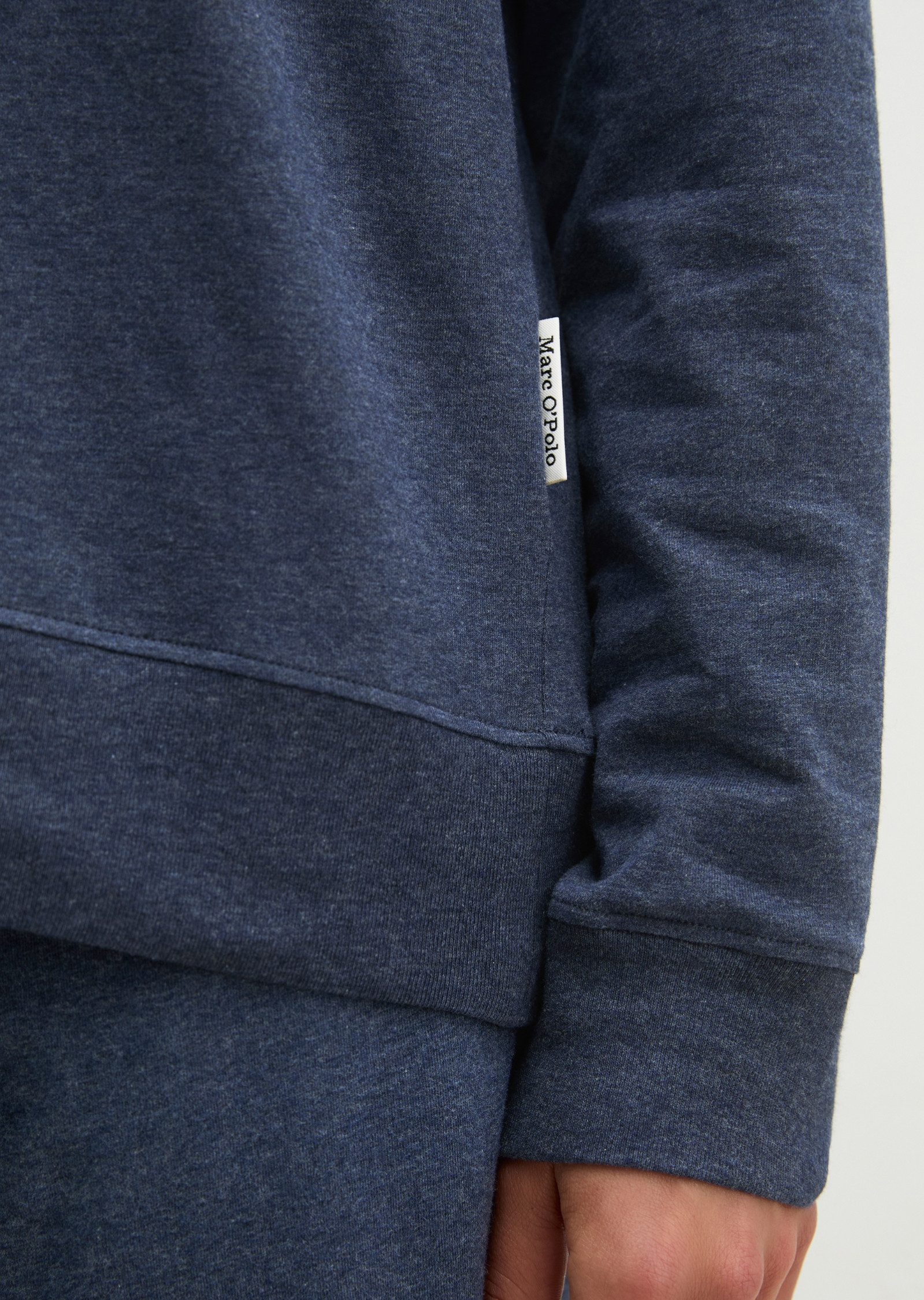 Marc O'Polo Pyjamaoberteil lässige Passform, Langarm, für Homewear, aus Jersey, mit Rundhals – Bild 4 von 4
