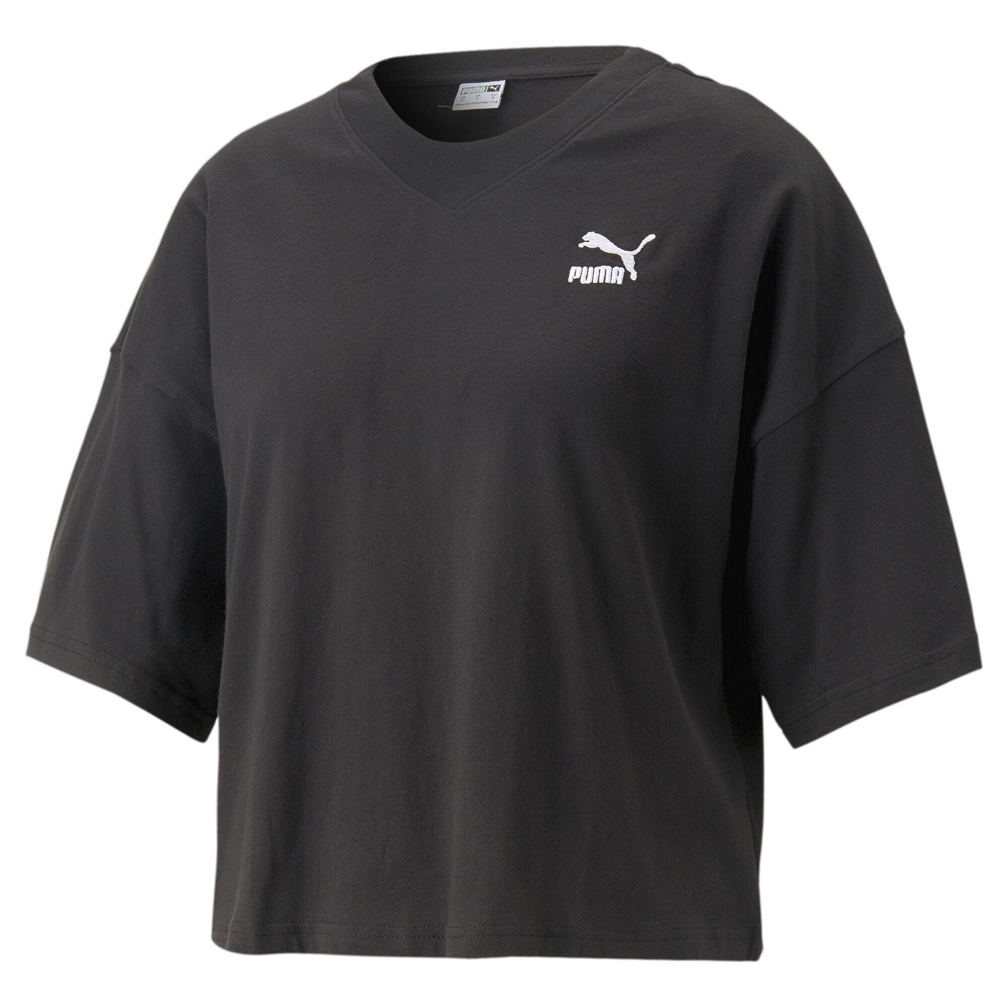 PUMA T-Shirt Classics Oversized T-Shirt Damen Black | Sport-T-Shirts