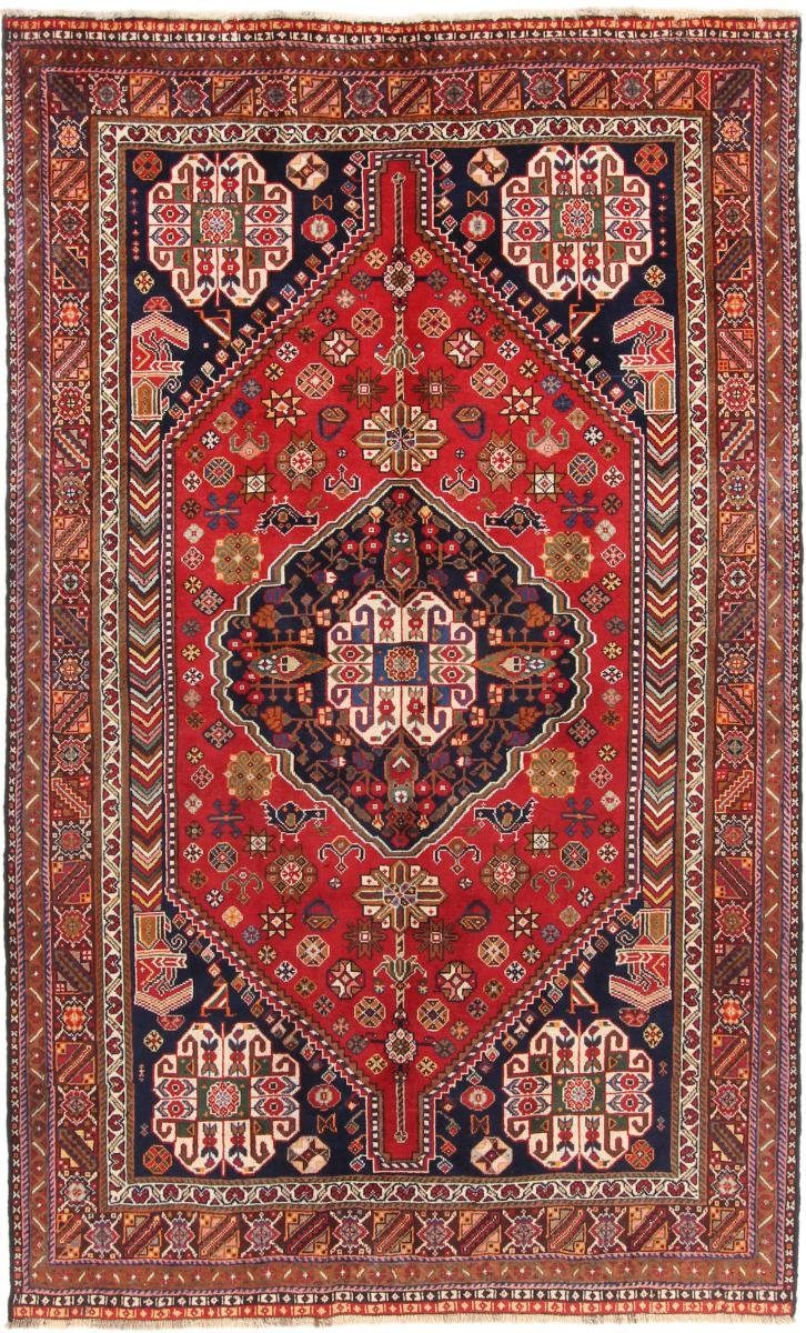 Orientteppich Orientteppich Perserteppich, mm Ghashghai 12 Handgeknüpfter Trading, rechteckig, / Nain 150x249 Höhe: