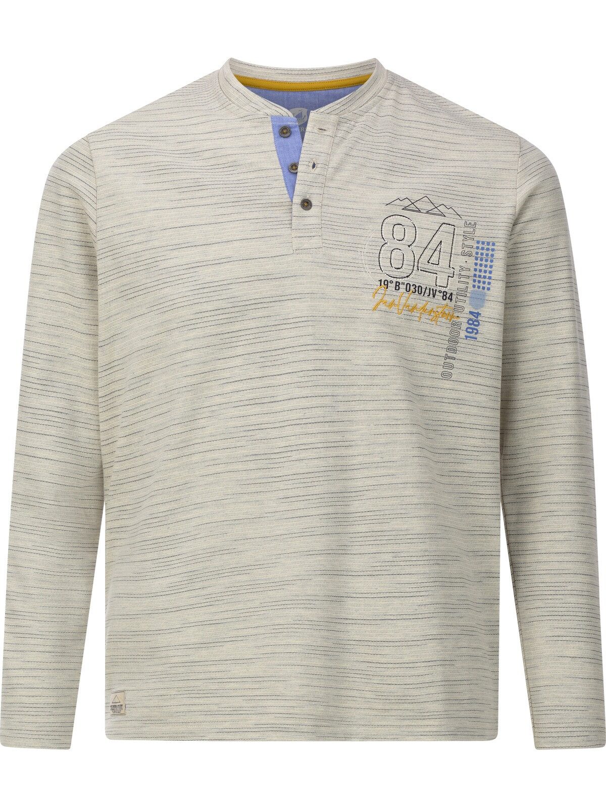 Jan Vanderstorm Sweatshirt MAGNUSGREN mit Strickstreifen