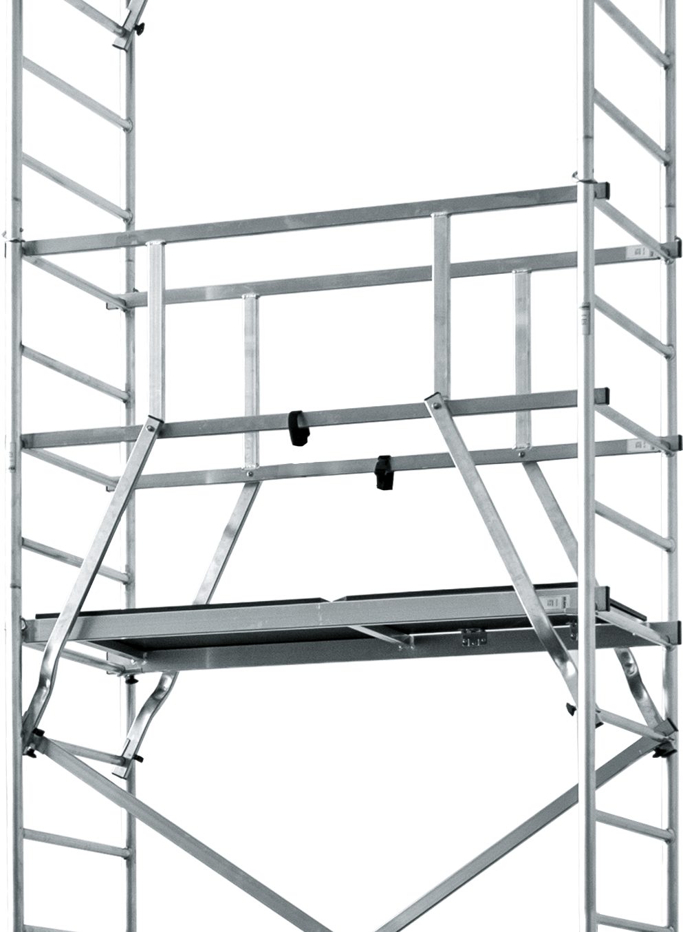 KRAUSE ClimTec System work scaffold (set), complete scaffold including 1 extension, working height: 5 meters