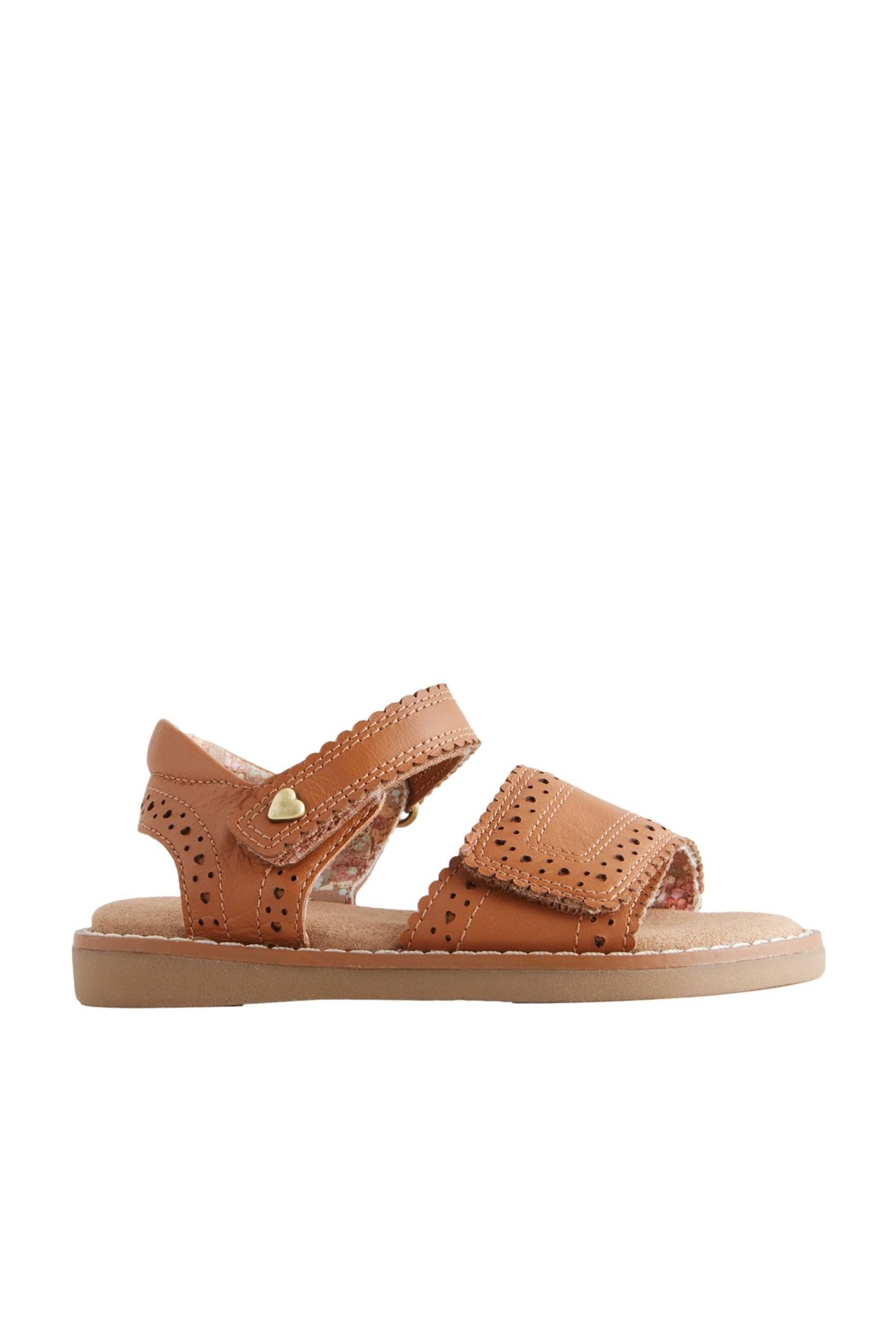 Next Brogue-Sandalen aus Leder mit Klettverschluss günstig online kaufen