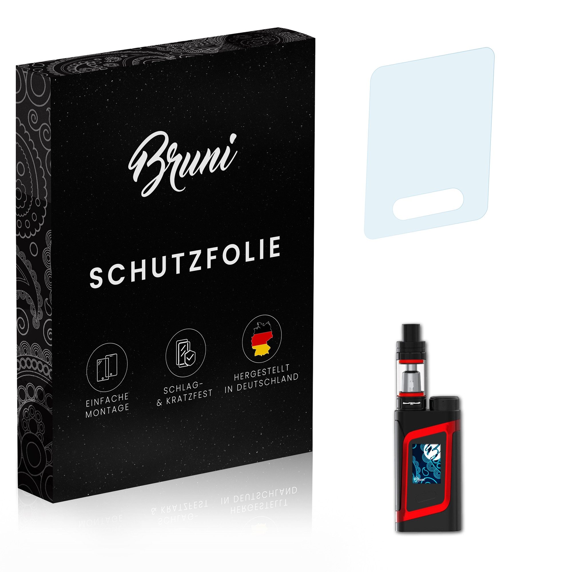 Bruni Schutzfolie Glasklare Displayschutzfolie für Smok AL85, (2 Folien), praktisch unsichtbar