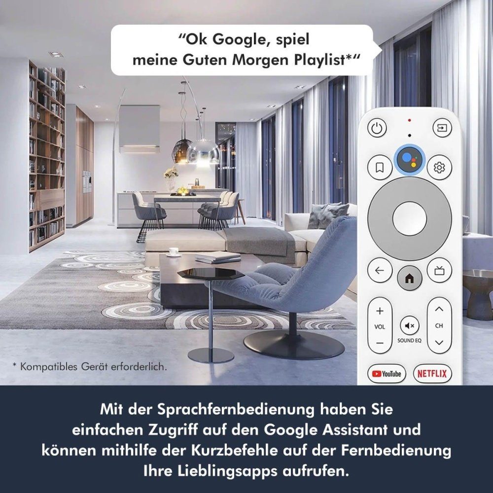 G 4K Dongle Google TV Netzwerk-Receiver Homatics