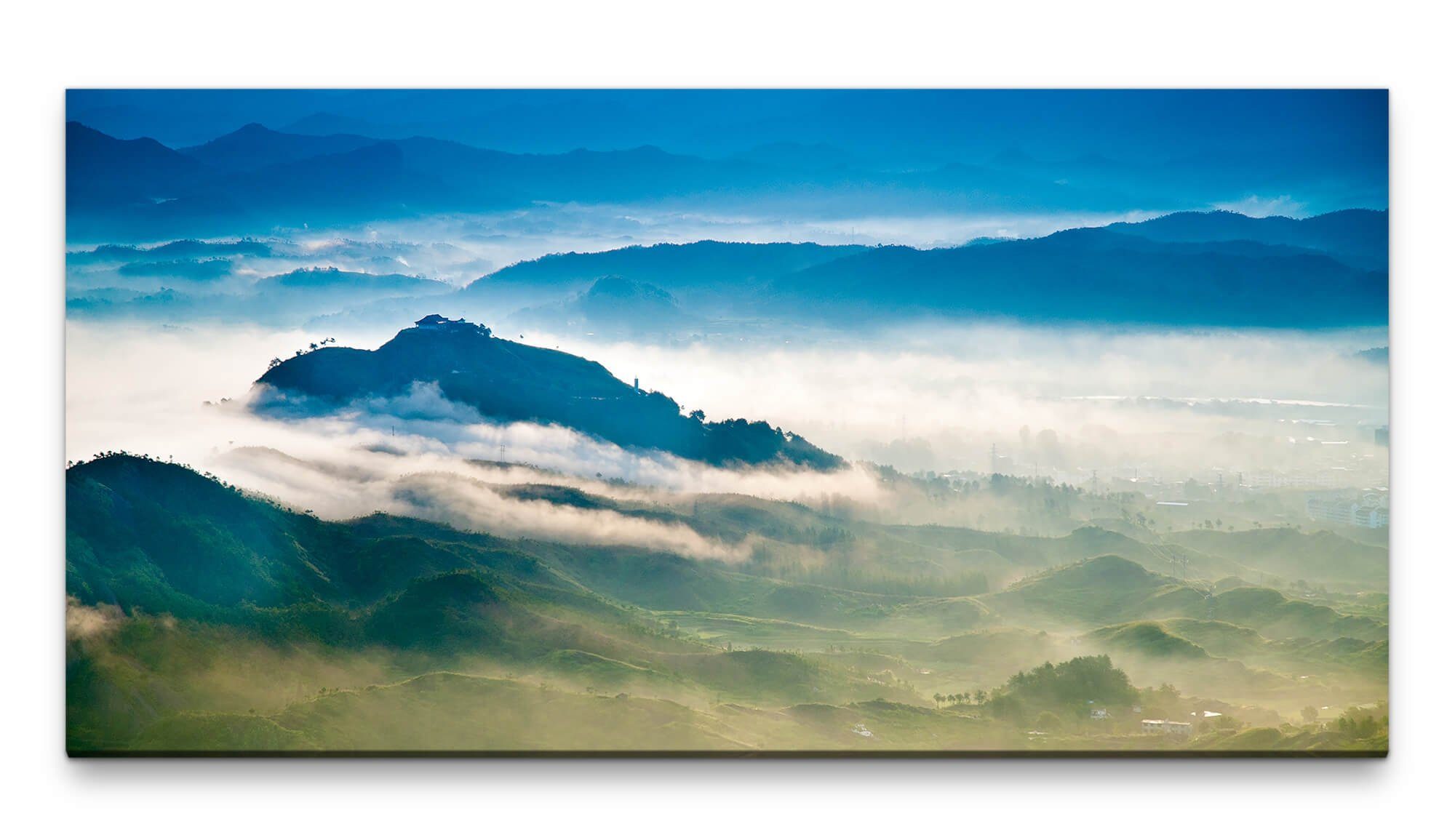Leinwandbild Bilder XXL Gebirgslandschaft 50x100cm Wandbild auf Leinwand
