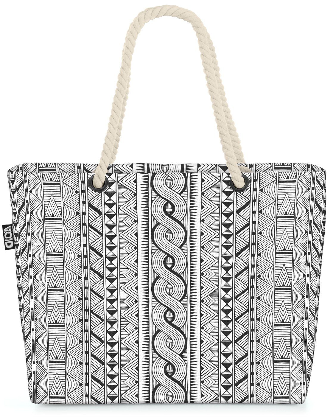VOID Strandtasche (1-tlg), Geometrisch Tribal Beach Bag afrikanisch nahtlos ornament abstrakt ethnisch