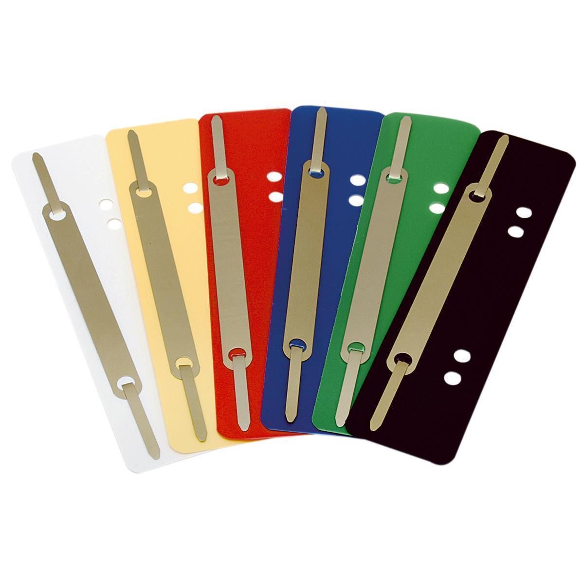 Soennecken Abheftstreifen Soennecken Heftstreifen 3187 PP Metalldeckl. schwarz 25 St./Pack.