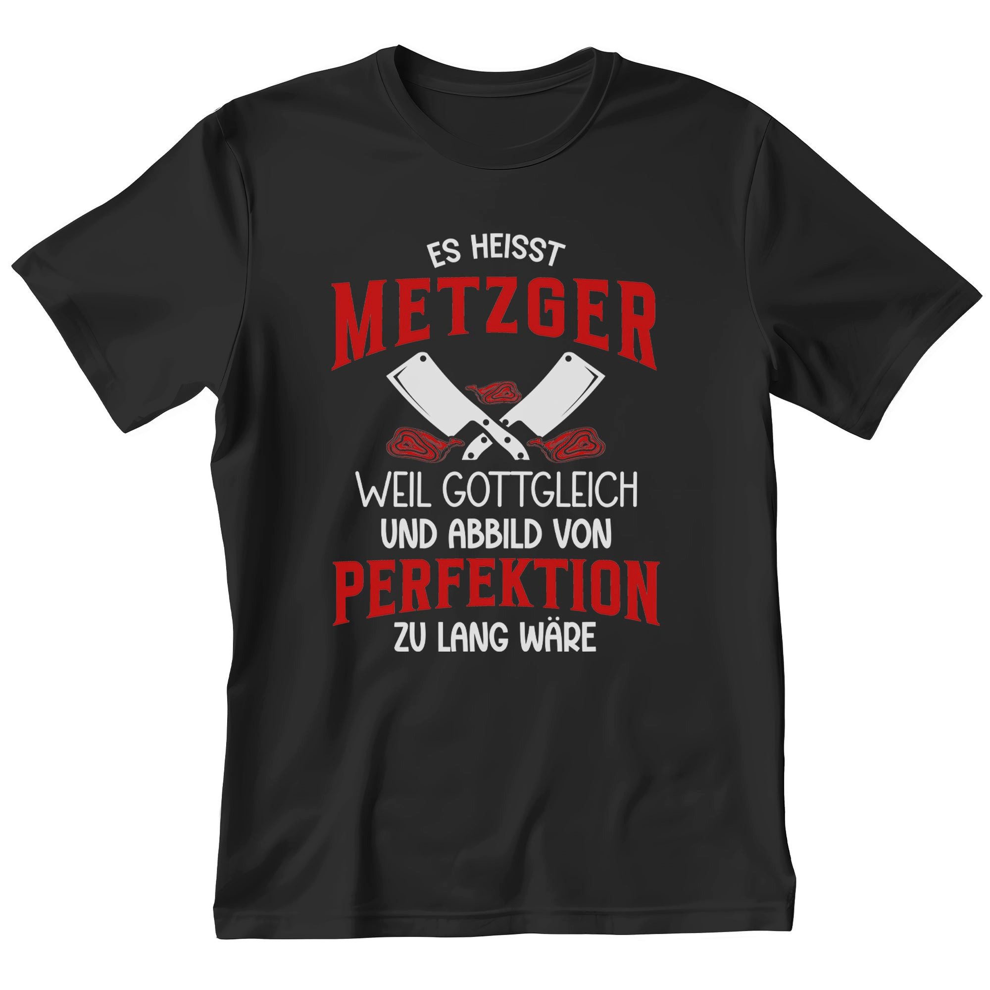 T-Shirt Metzger Geschenk Männer Spruch Beruf Abschluss