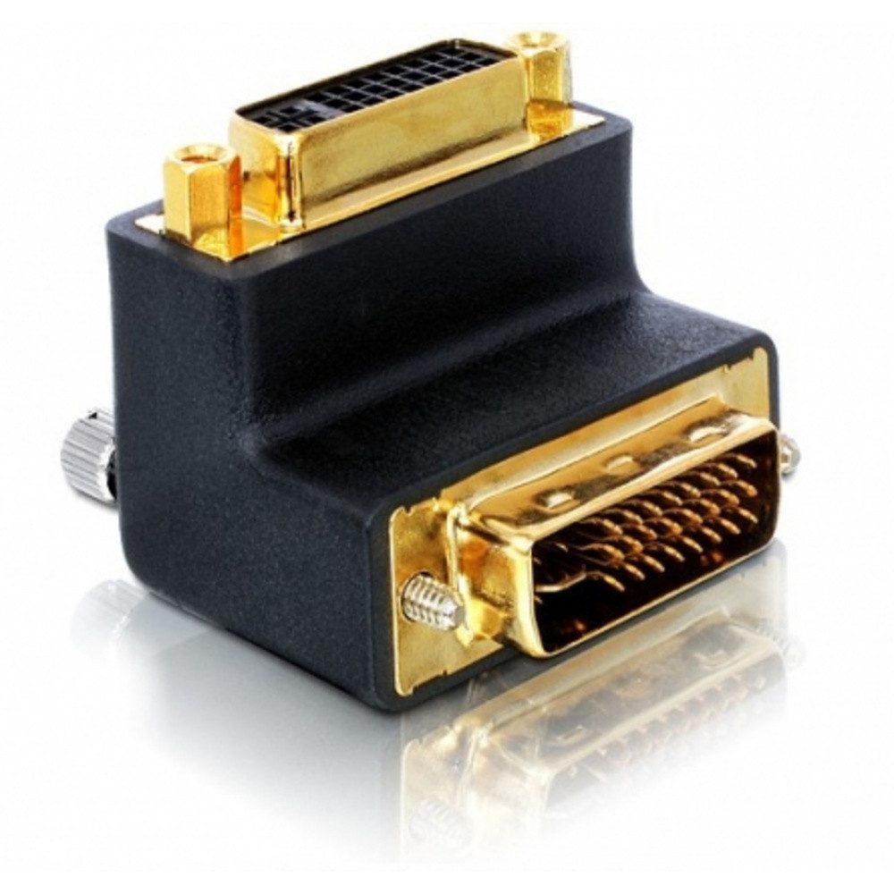 Delock Delock 65173 DVI Adapter [1x DVI-Stecker 24+1pol. - 1x DVI-Buchse 24+5 TV-Adapter