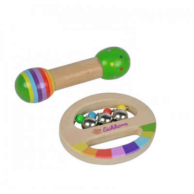 Eichhorn Spielzeug-Musikinstrument Musik Set mit Greifling und Rassel, für Kinder ab 1 Jahr