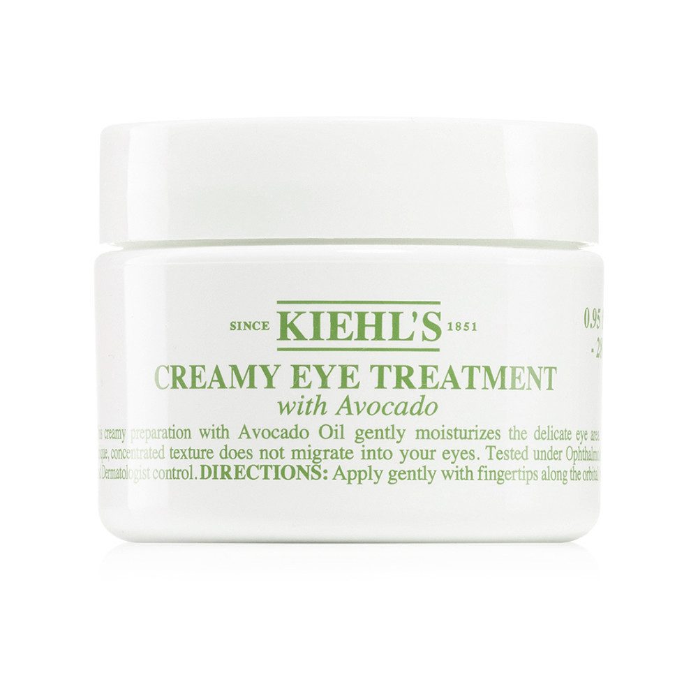 Kiehls Tagescreme Kiehl's Creamy Eye Treatment with Avocado Augencreme 14 ml, Intensive Feuchtigkeitspflege mit Avocadoöl für die Augenpartie