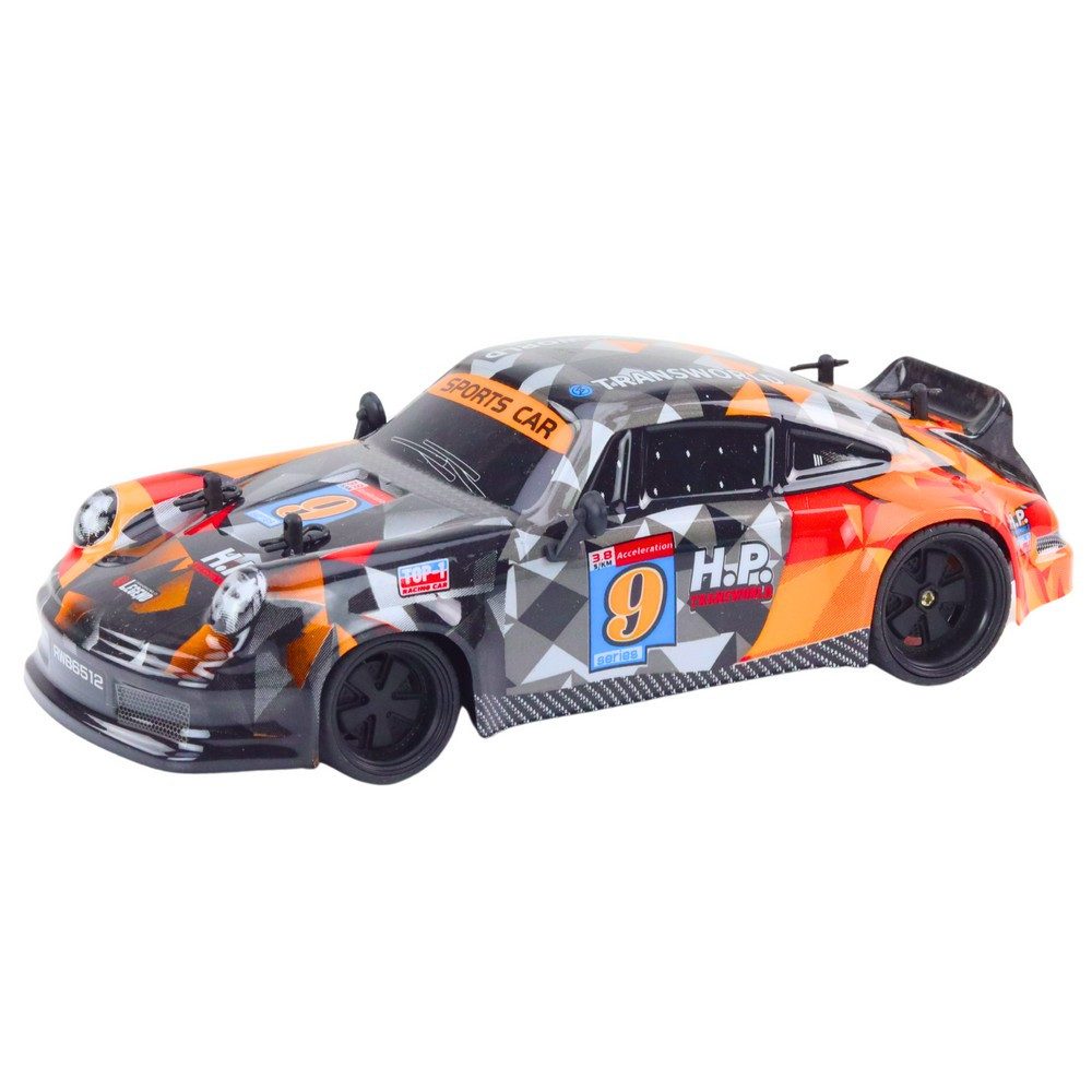 LEAN TOYS RC-Auto Driftflitzer Rennwagen Funkauto (Spar-Set, 1-tlg., 23 x 10 x 8 cm driftstark), Drift, Gummiräder, 2,4 GHz, Maßstab 1:18