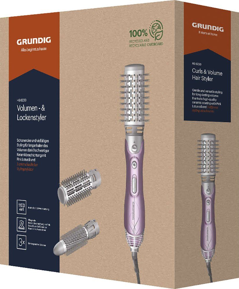 Grundig Volumen- und Lockenstyler HS 6220, Keramik-Beschichtung