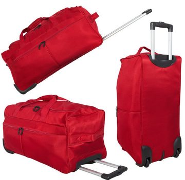 MONOPOL® Reisetasche mit Rollen - 70 cm - schwarz, blau od. rot - Rollen-, Trolleytasche
