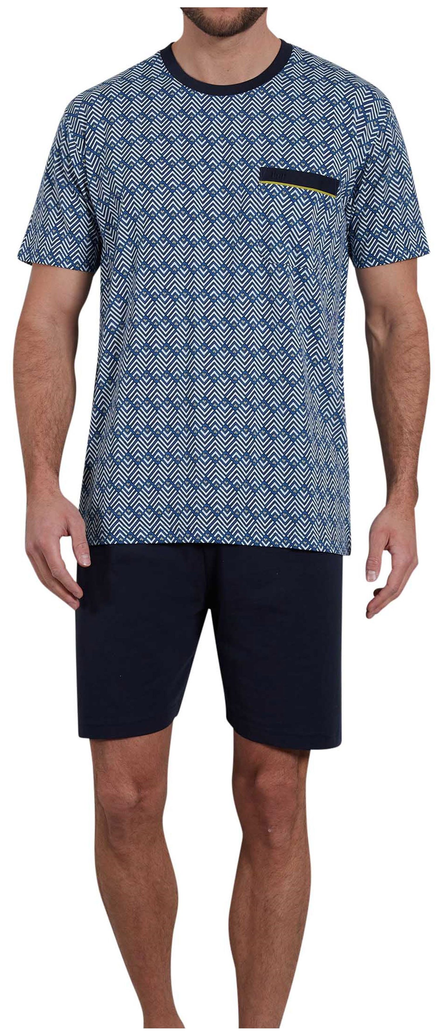 GÖTZBURG Shorty Herren Pyjama kurz (2 tlg) Baumwolle günstig online kaufen