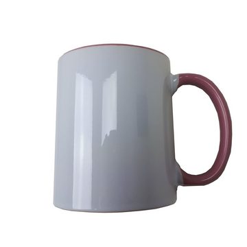 AcMax Tasse 36 Stück Sublimation Kaffee Tassen Becher WEISS - HENKEL Pink