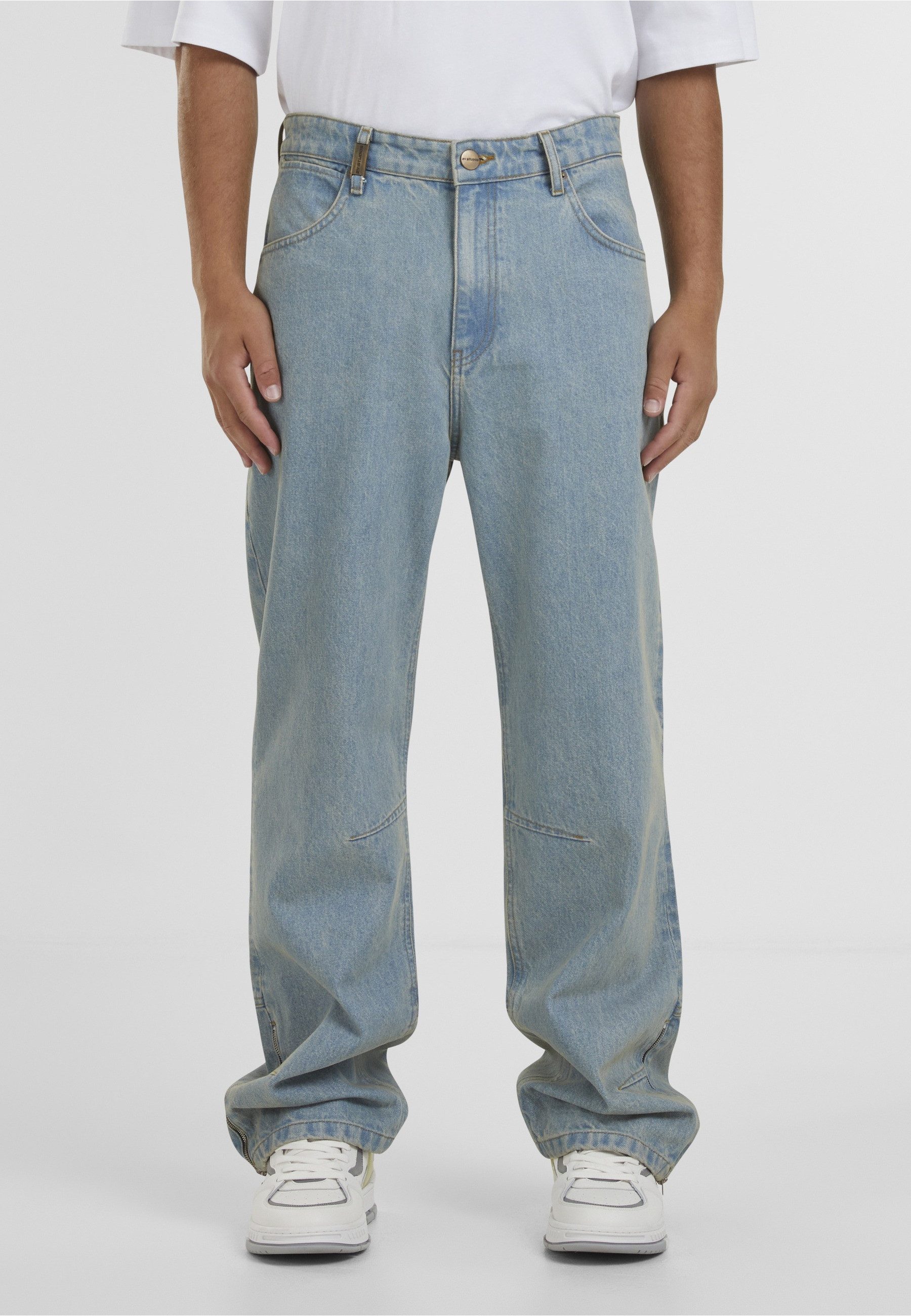2Y Studios Bequeme Jeans 2Y Studios Neal Zipper Baggy Jeans