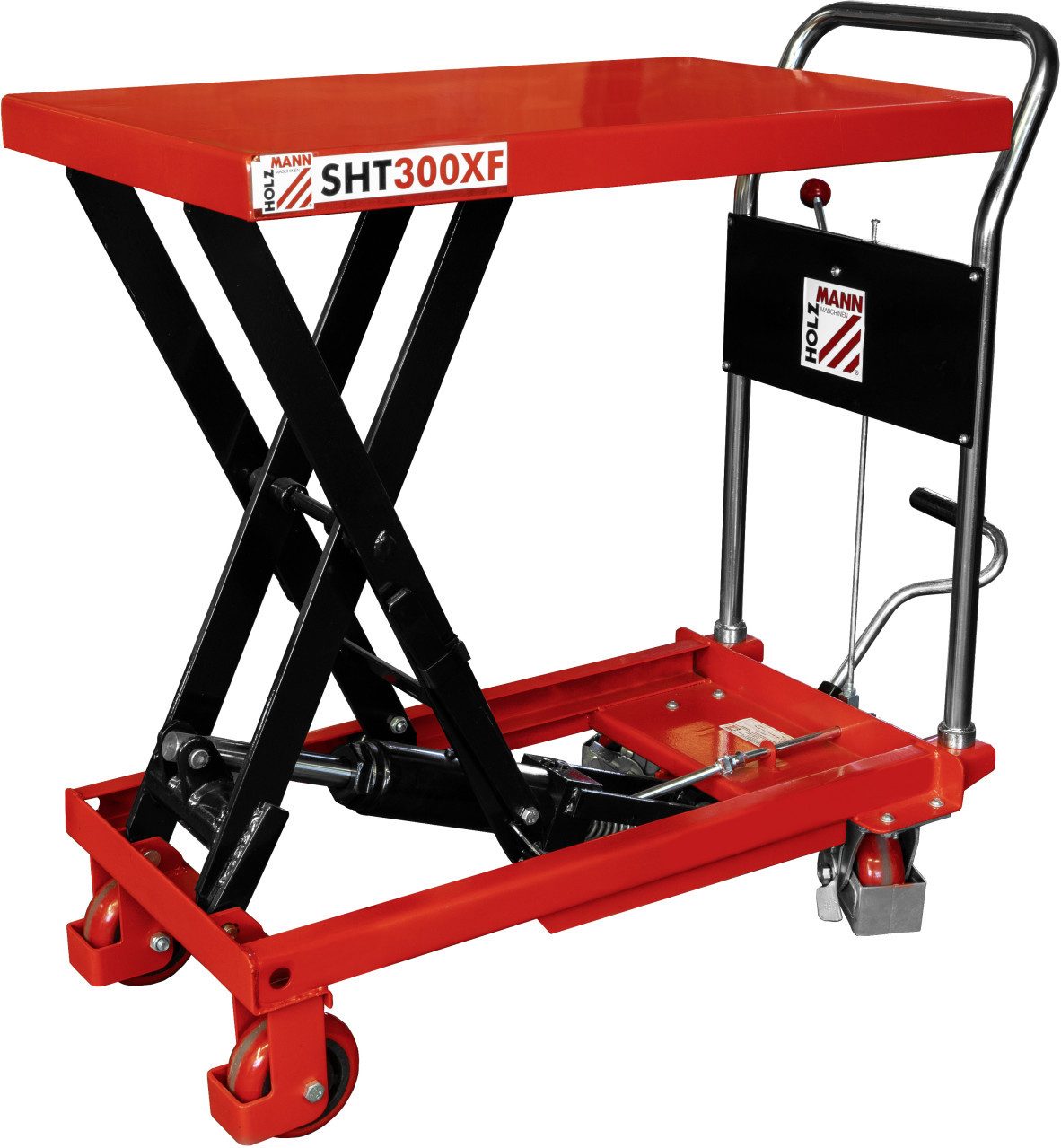 Holzmann Hubwagen Holzmann Scheren-Hubtischwagen SHT300XF Höhe 28 -
