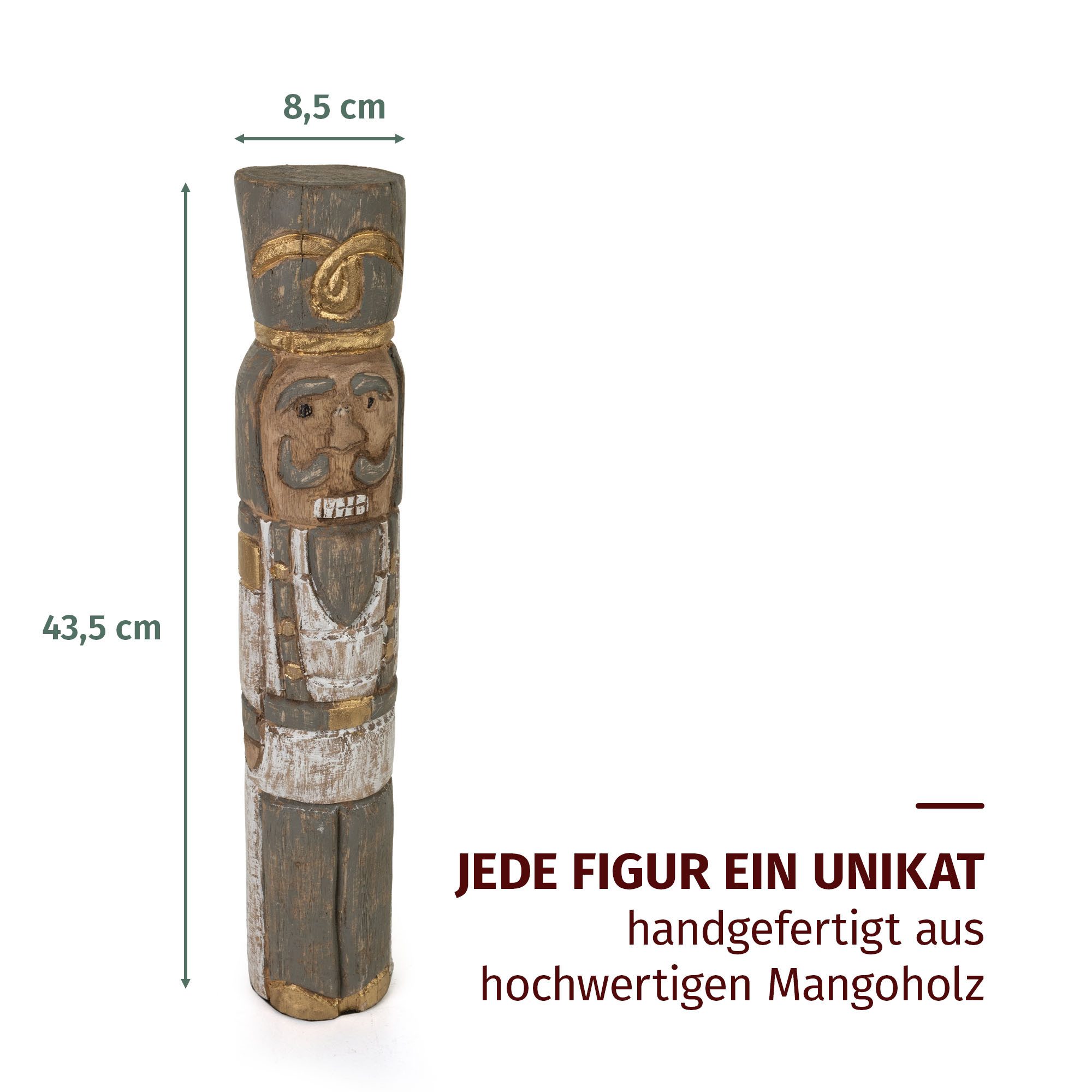 Moritz Skulptur Nussknacker Holzfigur 43,5 cm günstig online kaufen
