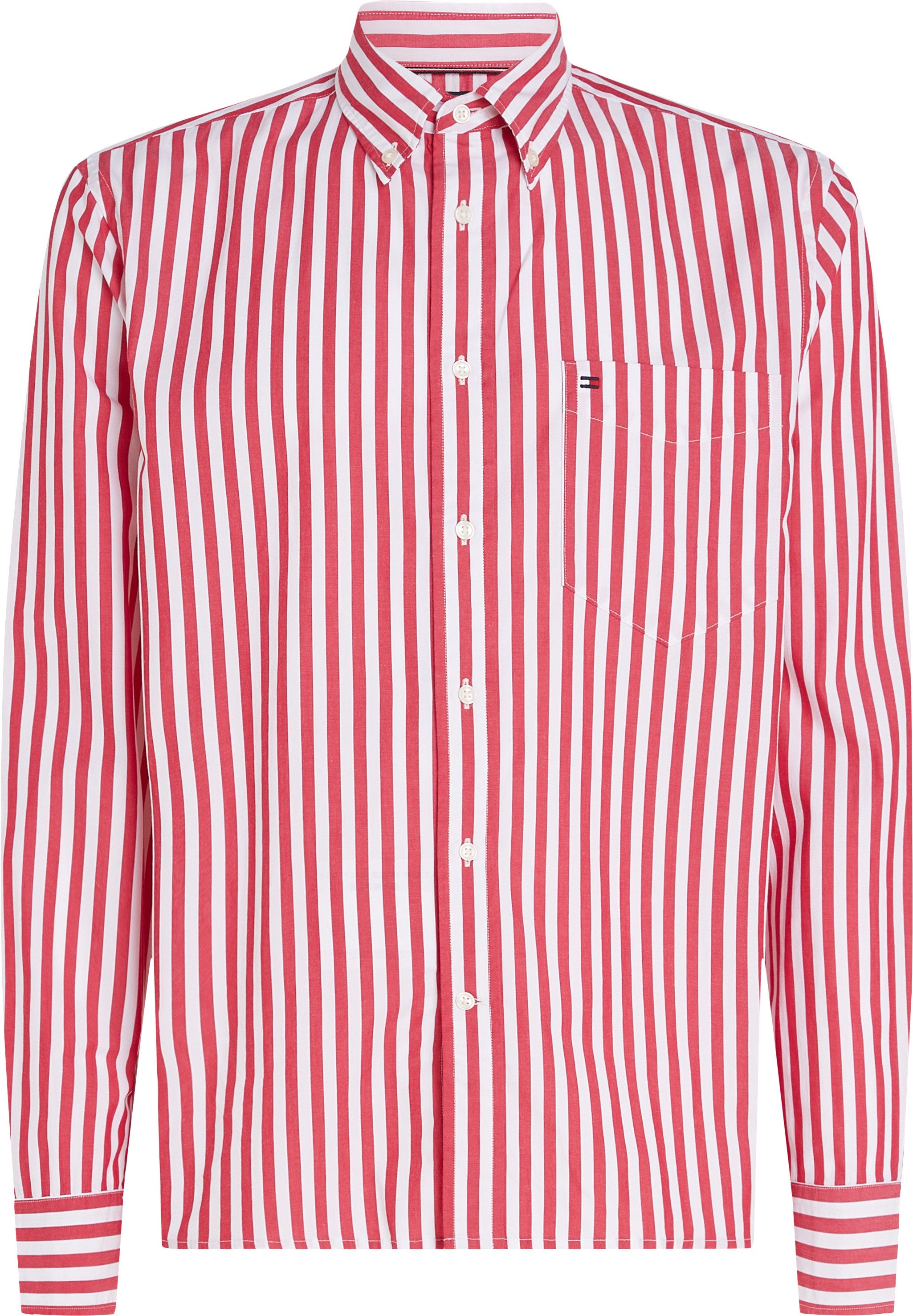 Tommy Hilfiger Langarmhemd FLEX POPLIN BOLD STRIPE SHIRT
