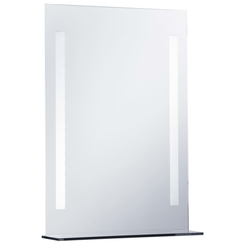 Ablage Badezimmer-Wandspiegel mit cm LED vidaXL und (1-St) Spiegel 50×70