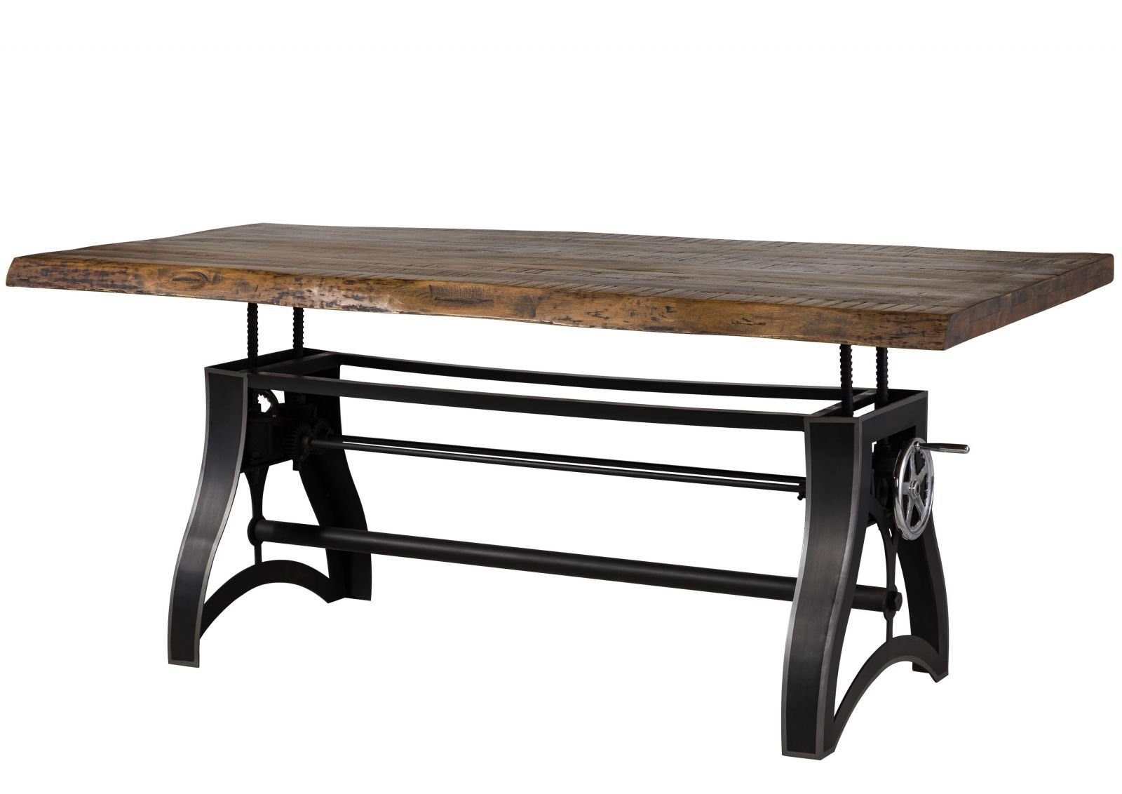 Massivmoebel24 Esstisch Esstisch Mango 220x100 höhenverstellbar natur geölt Manchester #203