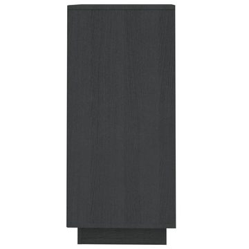 vidaXL Anrichte Sideboard Grau 60x34x75 cm Massivholz Kiefer
