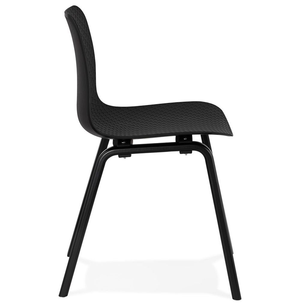 Stuhl Plastic ARTIO DESIGN (black) x KADIMA Polym Schwarz Esszimmerstuhl 44,5
