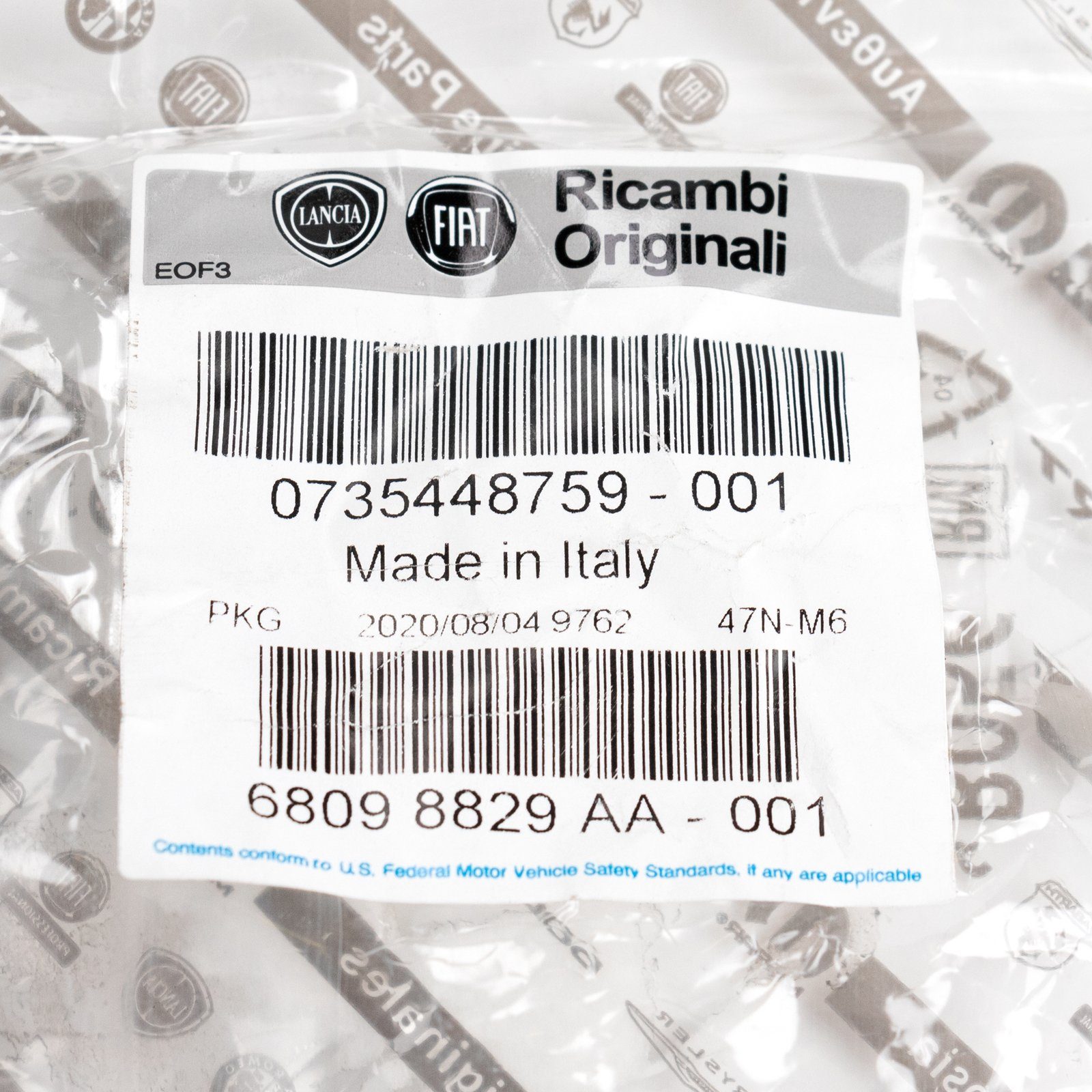 FIAT Original Wheel Cover Hub Cap Rim Cap Alloy Wheel Chrome Red 735448759, (1-pc) With Fiat lettering