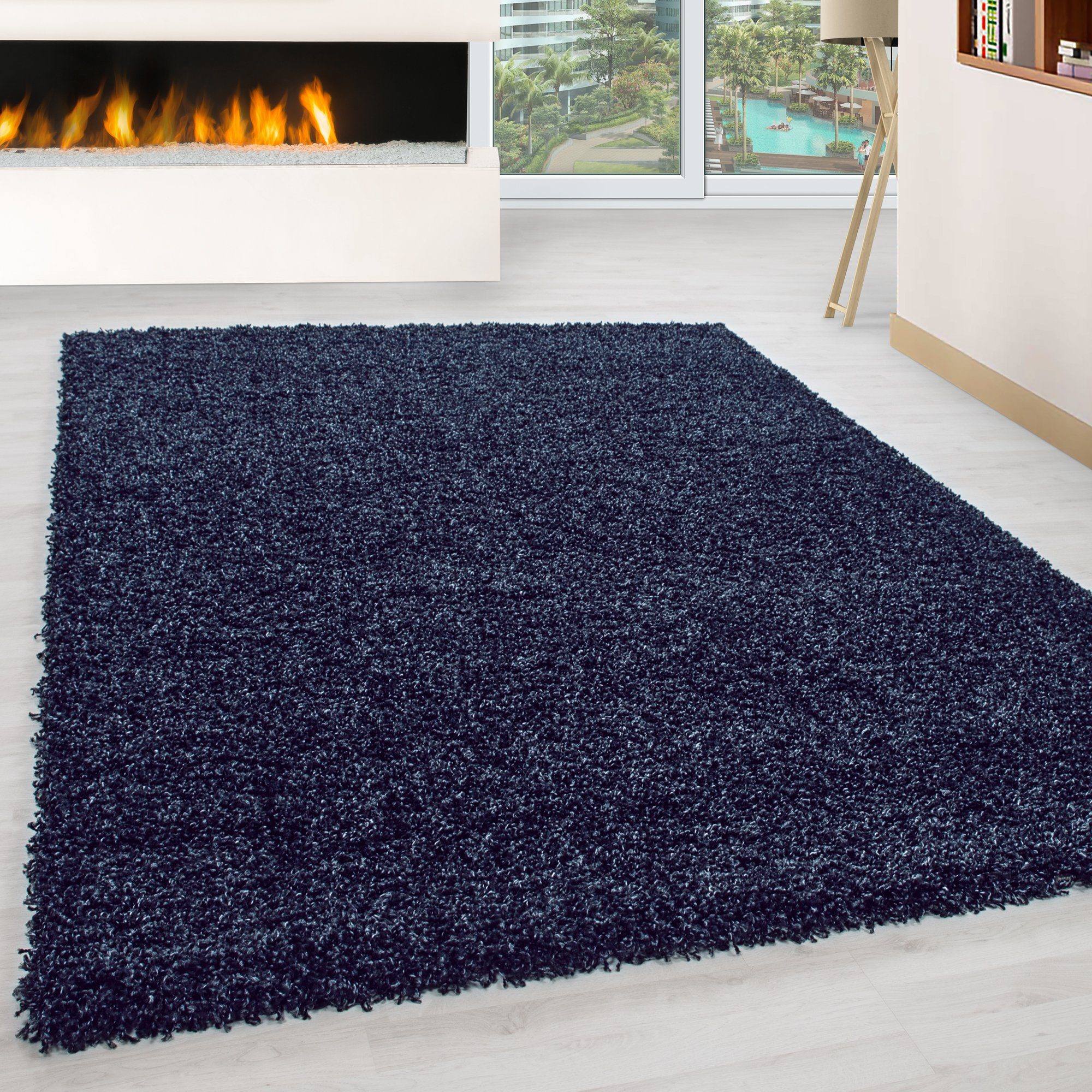 Homtex Hochflor-Teppich, 60 x 110 cm, Hochflor Teppich - Gemütlicher Langfl günstig online kaufen