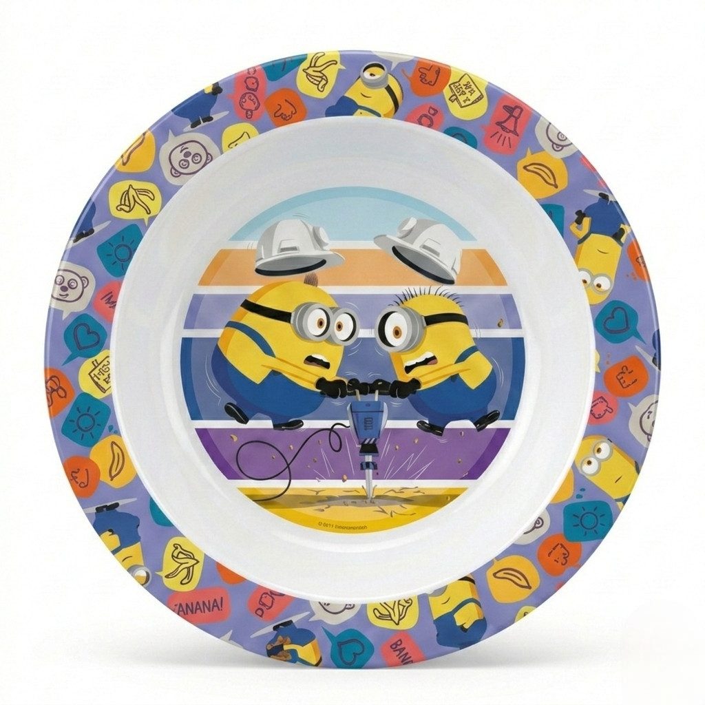 Minions Kindergeschirr-Set Die Minions Kinder Geschirr-Set 3 tlg Becher Teller Schüssel (3-tlg), 1 Personen