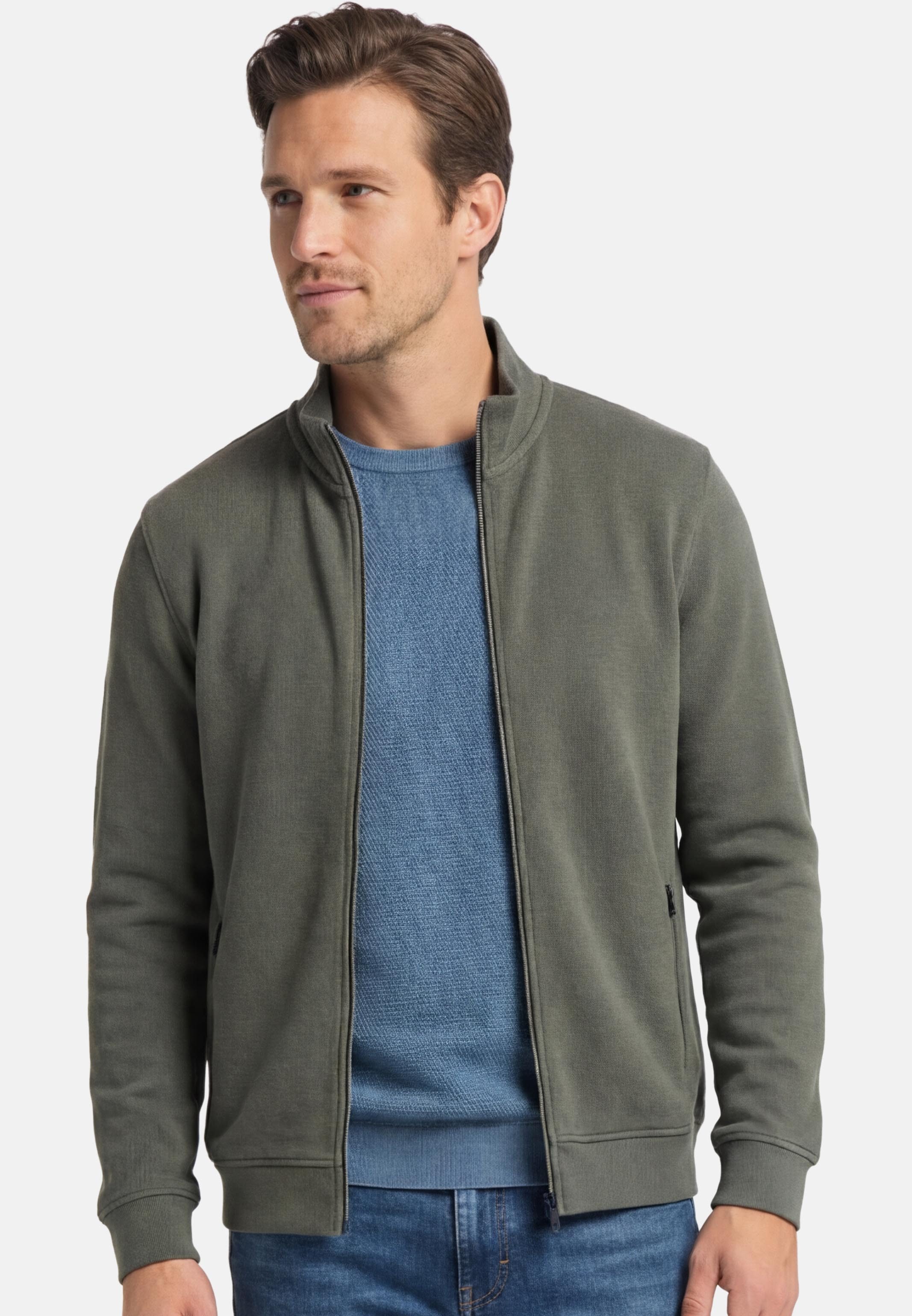 Redmond Sweatjacke Basic (1-tlg) Sweatjacke - Baumwolle - Atmungsaktiv