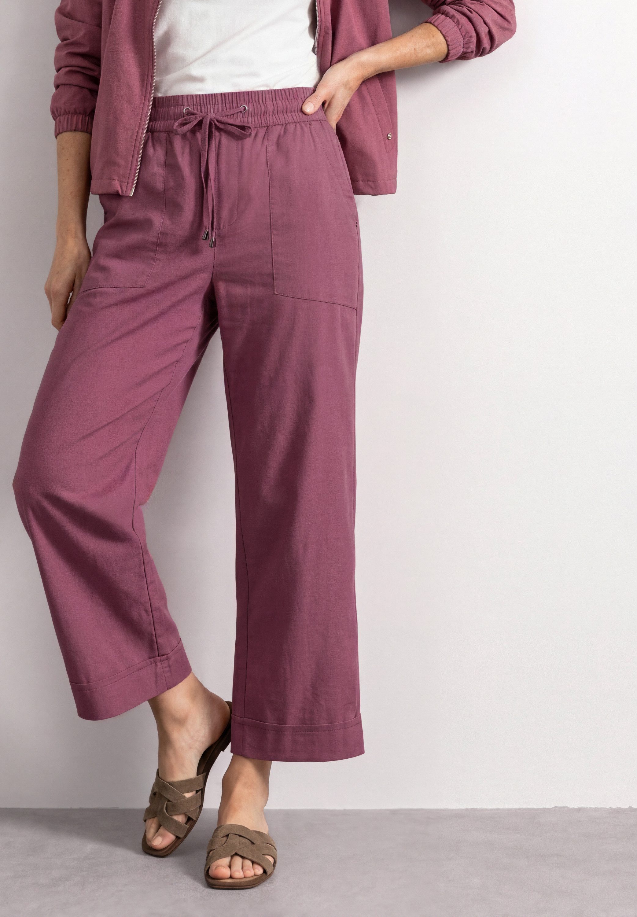 STREET ONE Stoffhose Style Amalia Sommerhose im Casual Fit mit Turn-Up