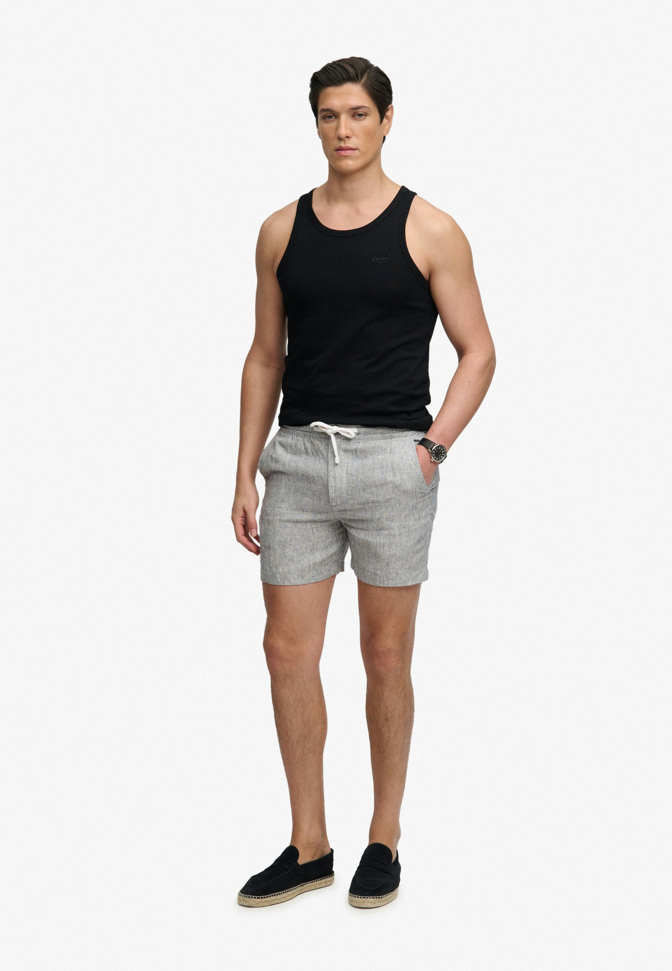 Superdry Shorts MERCHANT LINEN SHORT aus Leinen, Relaxed Fit, mit Reißverschluss – Bild 4 von 5