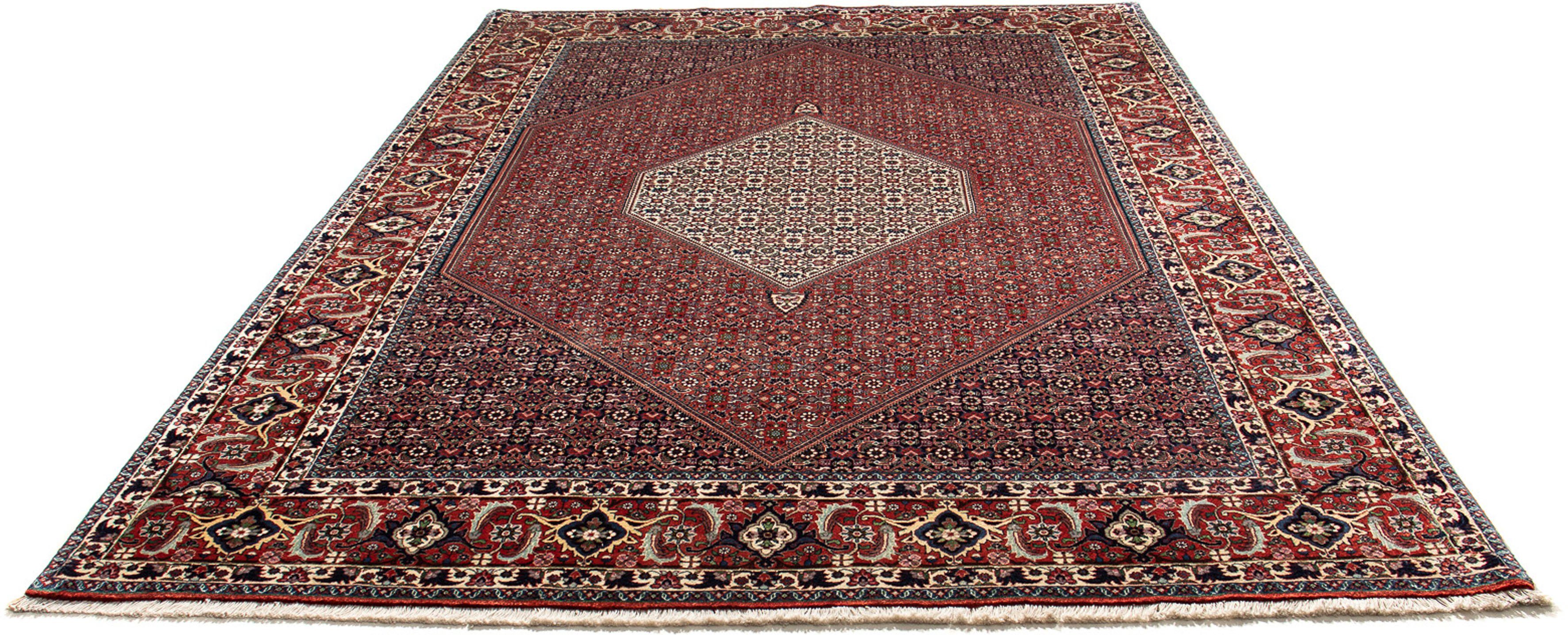 Orientteppich Perser - Bidjar - 301 x 208 cm - rost, morgenland, rechteckig, Höhe: 15 mm, Wohnzimmer, Handgeknüpft, Einzelstück mit Zertifikat