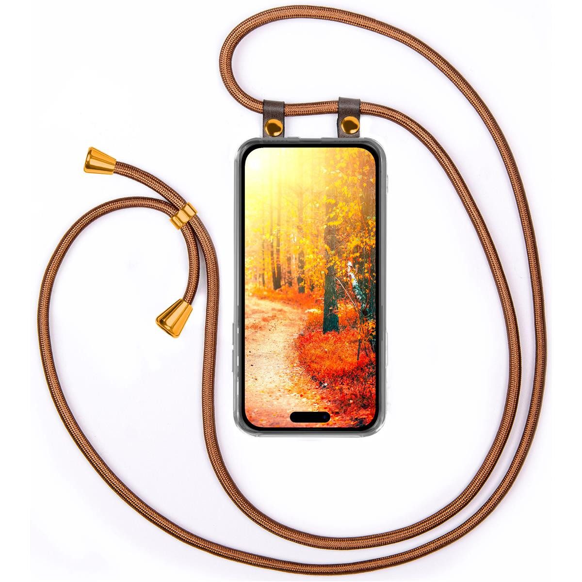 moex Handyhülle moex® Free Spirit für Apple iPhone 14 Pro Max, Hülle mit Band, Kette abnehmbar Handyband Handyhülle zum Umhängen