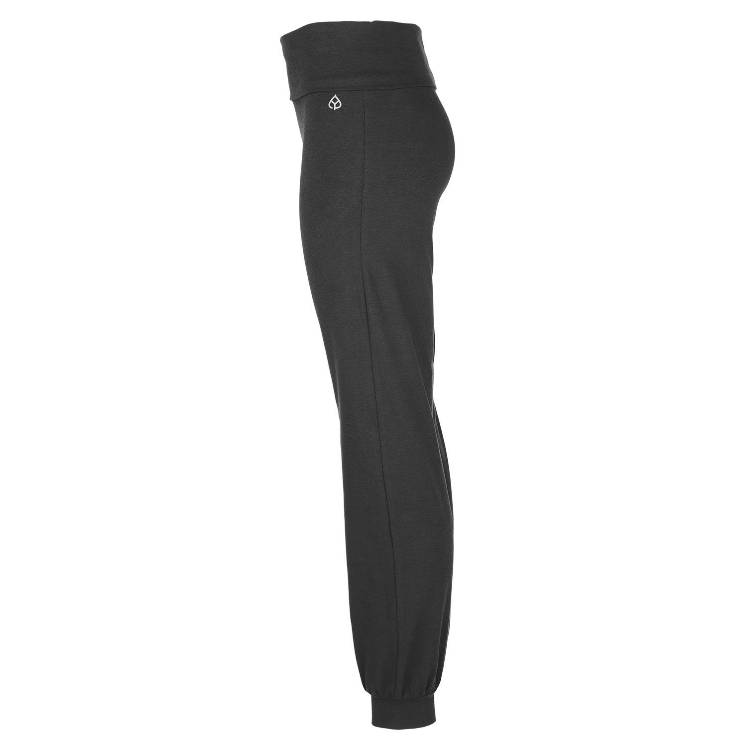 Yamadhi Yogahose Roll-Down Yogahose mit Bündchen, Bio-Baumwolle, Schwarz S günstig online kaufen
