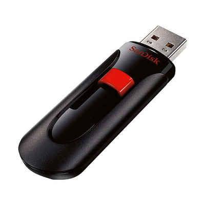 Sandisk Cruzer Glide USB-Stick (Lesegeschwindigkeit 12 MB/s, mit einziehbarem USB-Anschluss)
