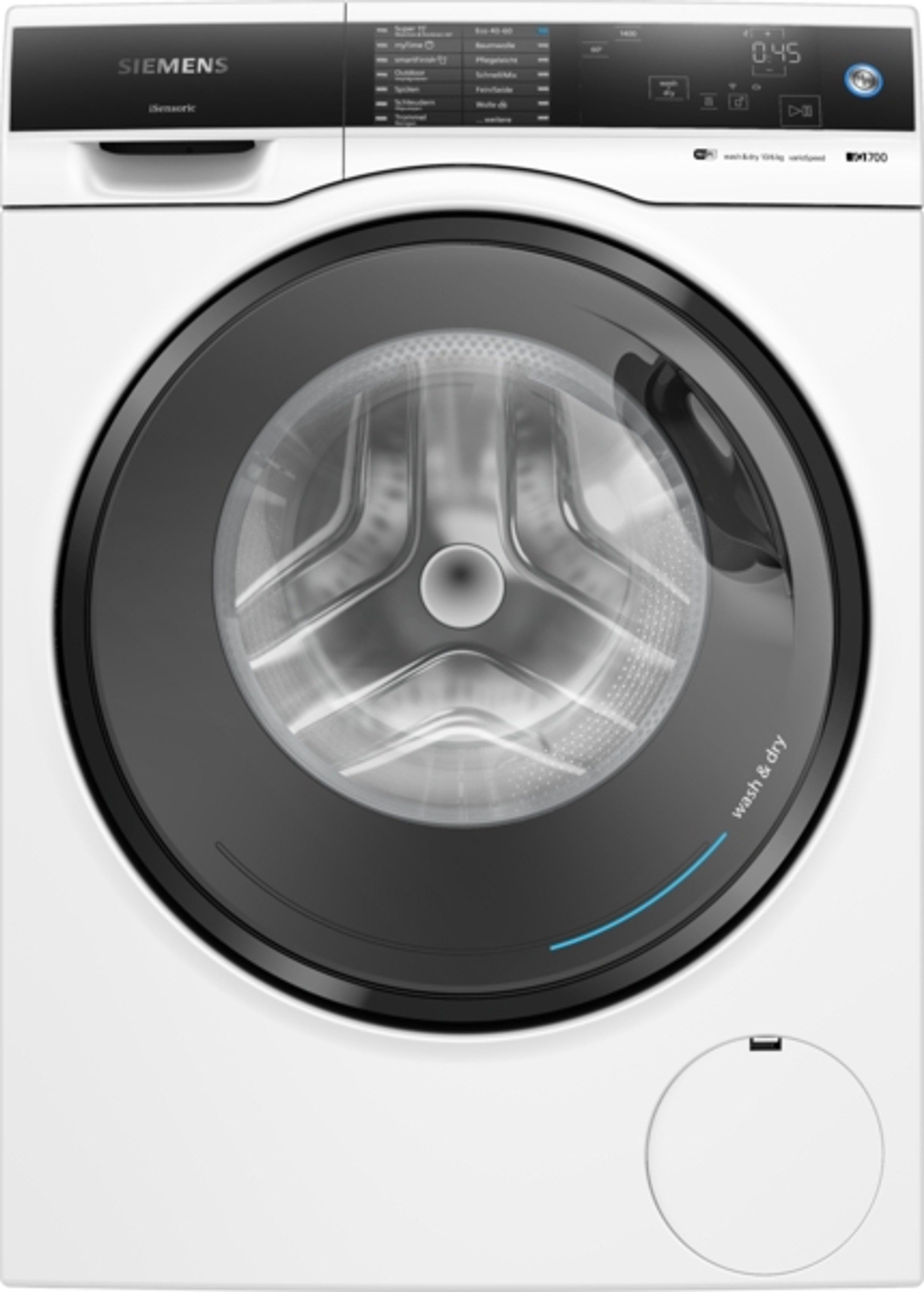SIEMENS Waschmaschine WD14U513, 10 kg, 1400 U/min, 10/6 kg, Weiß
