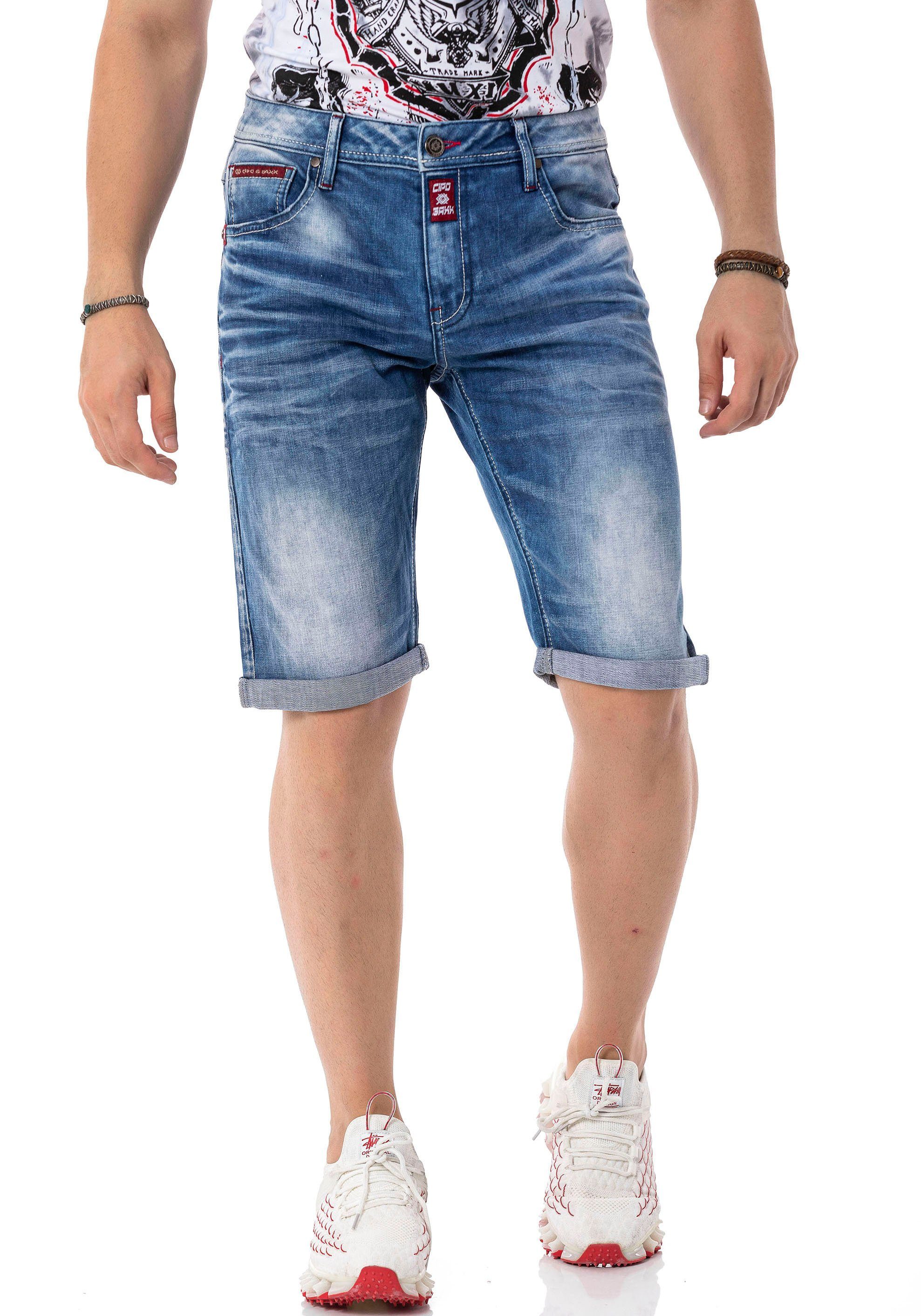 Cipo & Baxx Jeansshorts used blue