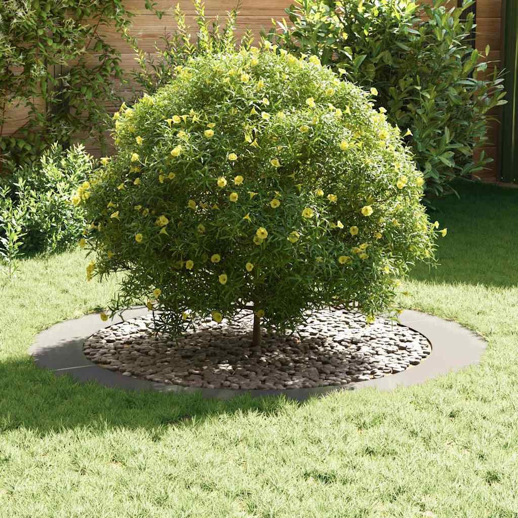vidaXL Blumentopf Flacher Baumring Silber Ø90 günstig online kaufen