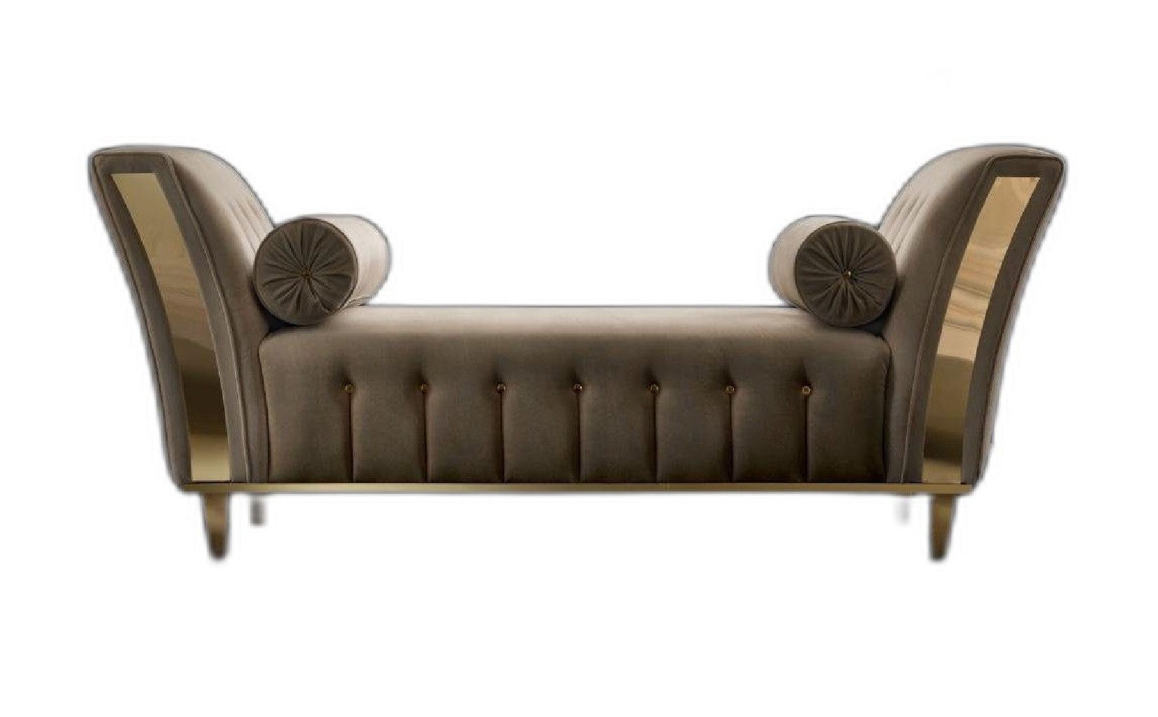 Xlmoebel Bettbank Arredoclassic Stoffsofa Relaxliege in elegantem Design, Hergestellt in Europa