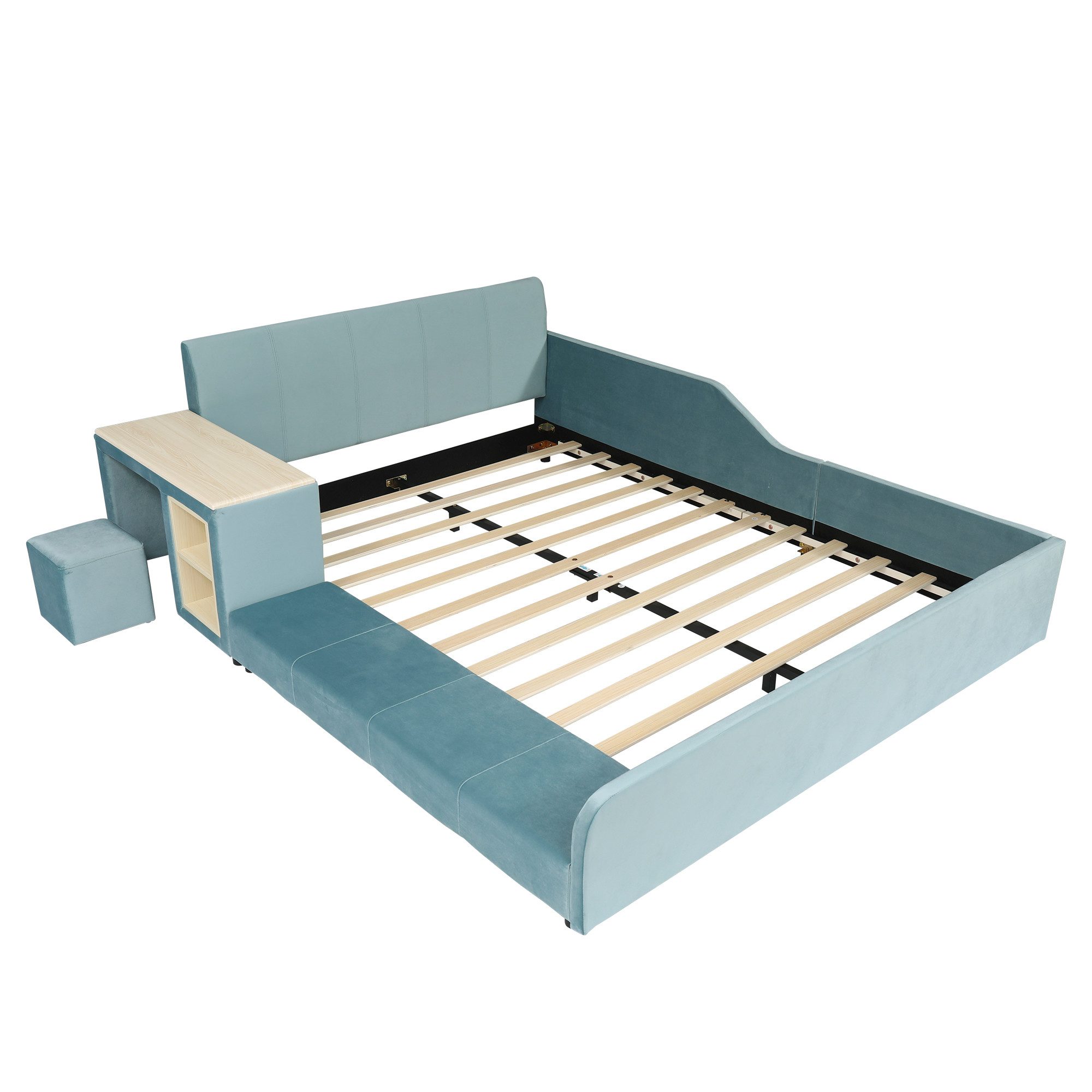 OKWISH Polsterbett Kinderbett Funktionsbett (mit Schreibtisch, günstig online kaufen