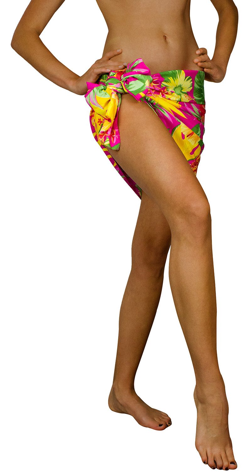 King Kameha Sarong Pineapple Funky Hawaii-Sarong Strand Pareo Cover-Up Damen Bikini, Pareo Cover-Up – Bild 2 von 5