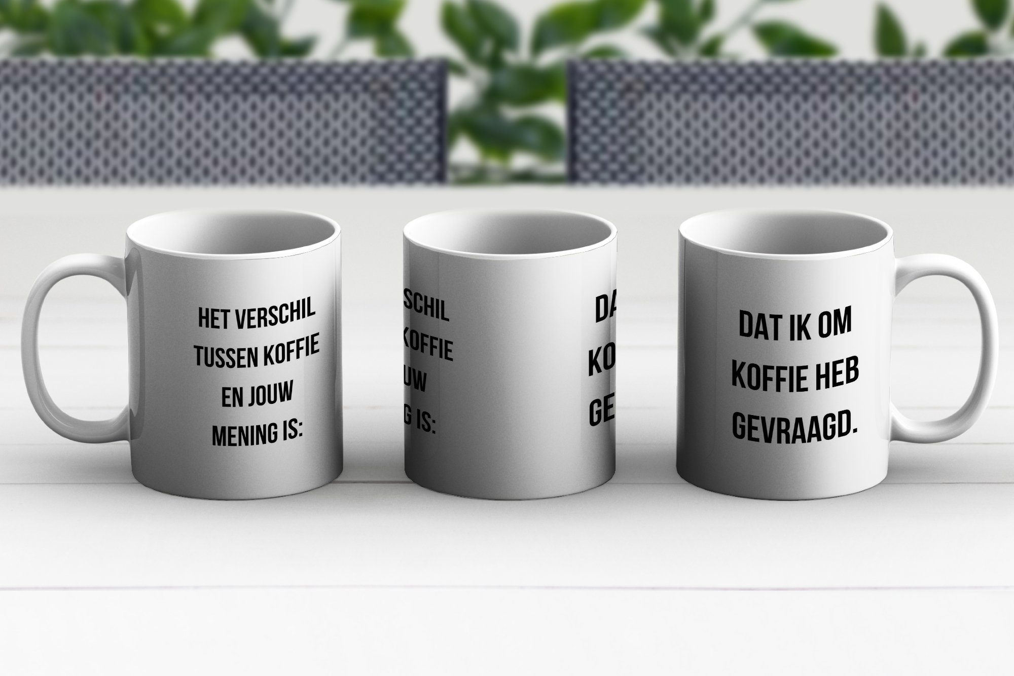 Becher, Kaffeetassen, Unterschied, Teetasse, - Tasse Geschenk Der Sprichwörter - Teetasse, Keramik, Zitat MuchoWow