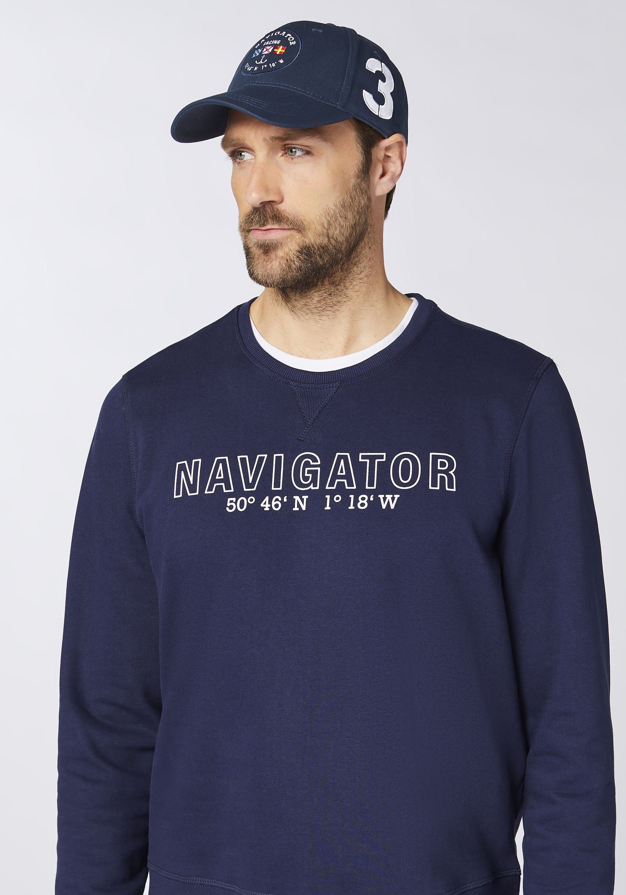 NAVIGATOR Baseball Cap mit Navigator-Logo-Badge Night Sky