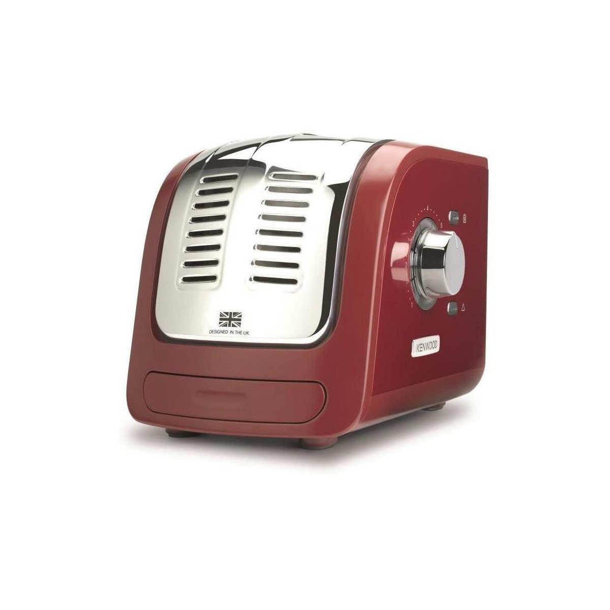Kenwood Toaster KENWOOD Toaster Turbo 2 Schlitz TCM300RD rot 2300W Bräunungsregelung, 2 Schlitze, für 2 Scheiben, 2300 W