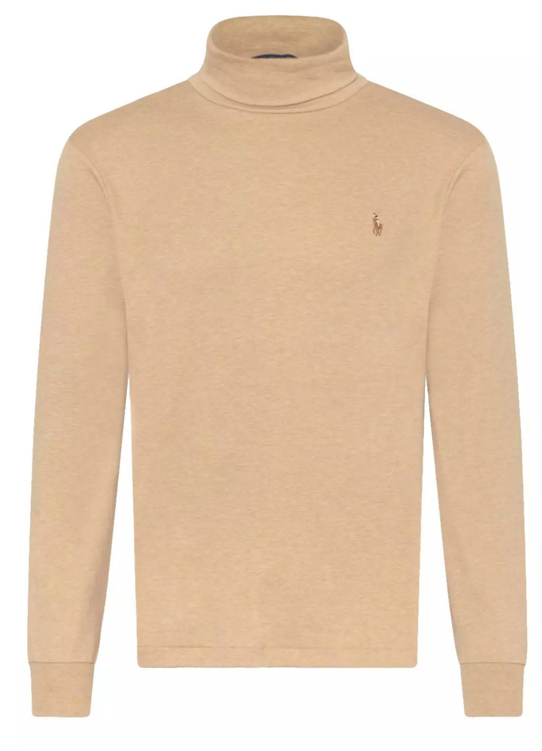 Polo Ralph Lauren Rollkragenshirt Longsleeve Rollkragen Shirt Pullover Custom Slim Fit Dünner, elastischer Jersey - Ärmel mit Bündchen