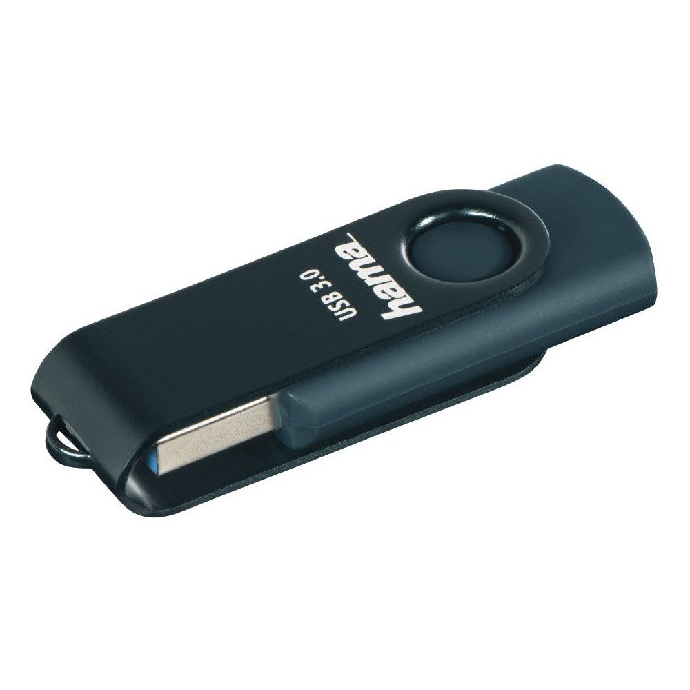 Hama Hama FlashPen Rotate USB 3.0 32GB petrol blau USB-Flash-Laufwerk (Klassisches Design)