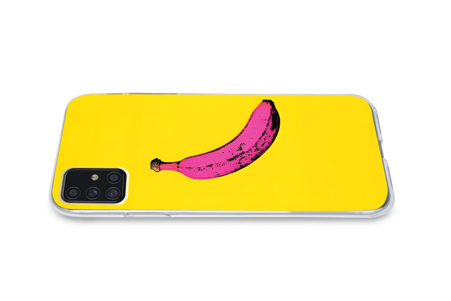 MuchoWow Handyhülle für Samsung Galaxy A52 5G Banane - Grafik - Gelb, Smartphone-Bumper, Print, Handy Schutzhülle Dünn